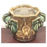 Majolica Elephant Cup - 4" Tall