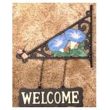 Metal Welcome Sign - 14" Tall