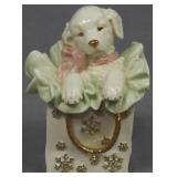 Playful Present Dog Figure 5"