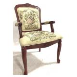 Wood Chair (Stitched?) 37" x 24" x 20"