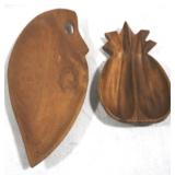 Vintage Wood Trays - 9" & 13.5" Long