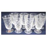 8 Fostoria American Glasses - 4.5" Tall