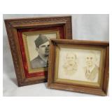 2 Vintage Frames - 16 x 4 & 11.5 x 13.5