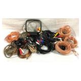 Lot of Assorted Speaker Wires & A/V Cables