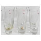 6 The Famous Grouse Vintage Glasses 6.5"