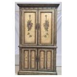 Paint decorated cabinet, 83 x 45 x 27