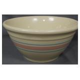 McCoy Pottery Pink & Blue Ring Mixing Bowl 5x10"
