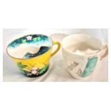 2 Vintage Mustache Cups
