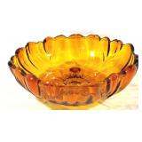 Amber Glass Bowl - 11" Round