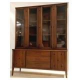Broyhill Saga Walnut MCM China Hutch
