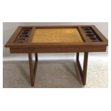 Danish Game Table w/ Pull Out Drink Holders