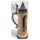 Vintage Musterschutz Lidded Beer Stein