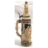 Vintage Lidded German Stein, Matthias Girmscheid