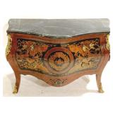 Marble Top 2 Drawer Chest - as is