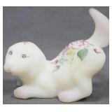 Fenton Hand Painted Dog Figure 3.5"