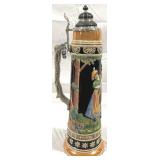 Vintage King German Beer Stein w/ lid