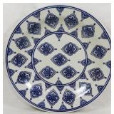 Blue and White Transferware Platter 18"