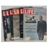 Assorted Vintage Life Magazines