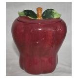 Ceramic Apple Cookie Jar 11"