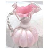 Fenton Peach Crest Pitcher 6.5"