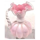 Fenton Peach Crest Pitcher 6.5"