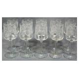 10 Cambridge Cleo #7606 Wine Stems 5.5"