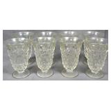 8 Fostoria American Iced Tea Glasses 6"
