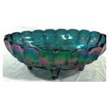 Indiana Harvest Blue Carnival Oval Bowl