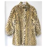 Vintage Style VI Ltd. Faux Fur Leopard Swing Coat