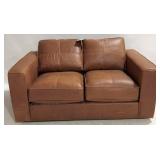 Leather Italia Horizon Top Grain Leather Loveseat
