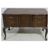 Vintage Queen Anne mahogany lowboy