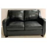 Presley Leather Loveseat by Leather Italia