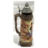 Vintage King German Beer Stein w/ lid