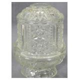Indiana Glass Crystal Fairy Lamp 7"