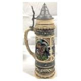 Vintage German Beer Stein w/ lid