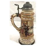 Vintage German Beer Stein w/ lid