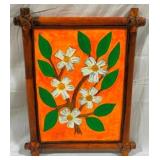 "Five White Flowers" Bamboo Frame, Danny Ricketts