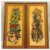 2 Mid Century Kitchen Towle Prints