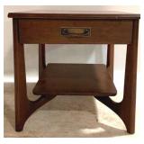 Mersman Walnut 1 Drawer Mid Century Table