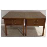 Pair Lane MCM 1 Drawer End Tables