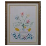 VASE W/ FLOWERS LITHOGRAPH GICLEE BY PABLO PICASSO