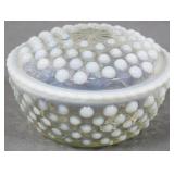 Moonstone Hobnail Lidded Box 2.5x5