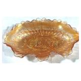 Fenton Marigold Carnival Glass Bowl 8.5 x 5 x 2