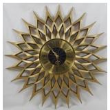 Mid Century Eigin Starburst Clock 24"