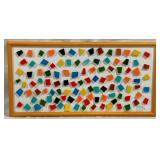 "Colored Tiles" on Board by Danny Ricketts