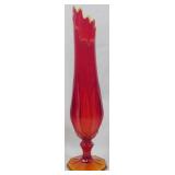 LE Smith Dominion 19.5" Persimmon Swung Vase