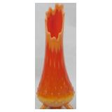 LE Smith Bittersweet Hobnail Swung Vase 10.5"