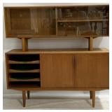 Scandinavian Teak MCM 2pc Cabinet