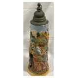 Vintage German Beer Stein w/ lid