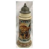 Vintage German Beer Stein w/ lid